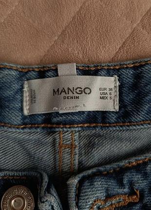 Сині мом-джинси mango 3