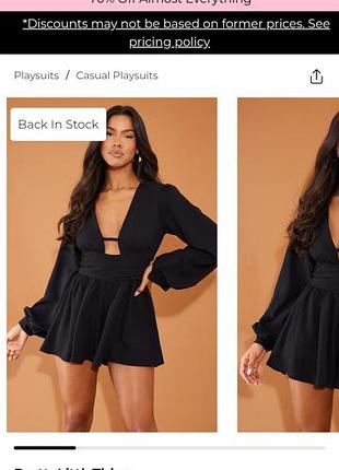 Жіночий комбінезон з шортами boohoo чорний