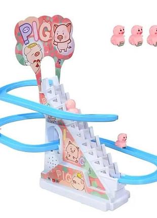 Інтерактивна гірка-трек slide pig зі свинками та підіймачем