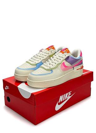 Nike air force 1 shadow w beige multicolor 3