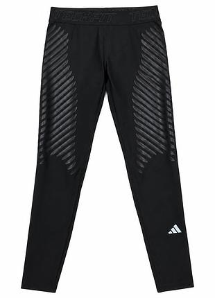 Спортивні штани чоловічі adidas techfit компресійні чорні