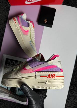 Nike air force 1 shadow w beige multicolor