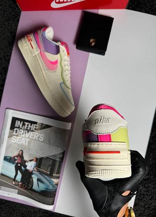 Nike air force 1 shadow w beige multicolor 2