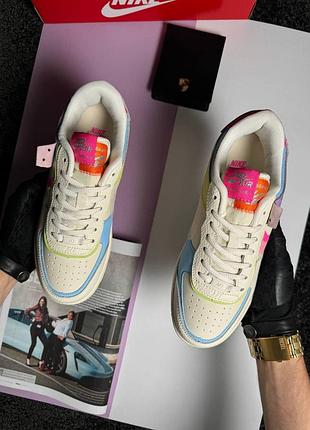 Nike air force 1 shadow w beige multicolor 3