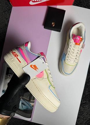 Nike air force 1 shadow w beige multicolor 4