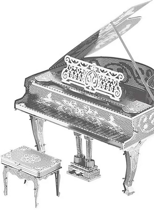 Металлический 3d-пазл пианино (piano)