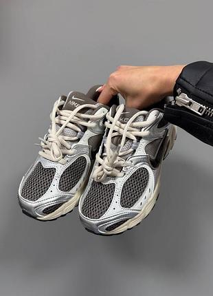 Кроссовки nike v5 rnr white silver brown cave stone