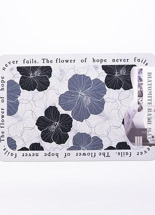Коврик диатомитовый hibiscus 58*38 см прямоугольный yiwu hp-42-100