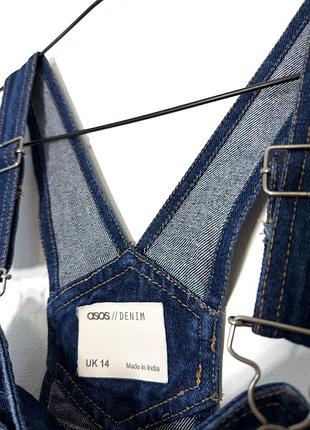 Синій джинсовий комбінезон asos denim 4
