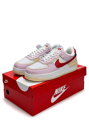 Nike air force 1 shadow w white pink 3