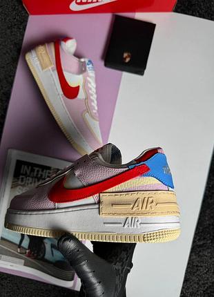 Nike air force 1 shadow w white pink