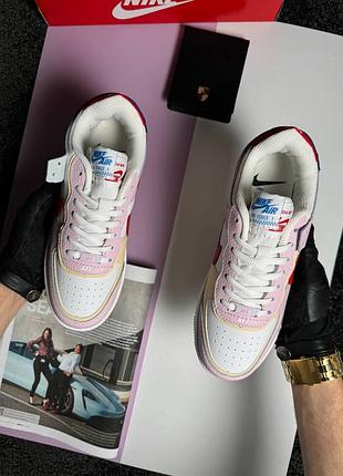 Nike air force 1 shadow w white pink 3