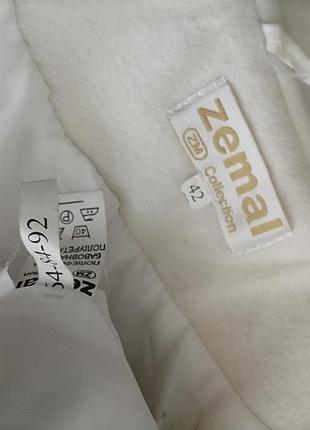 Елегантне біле пальто size 42 8