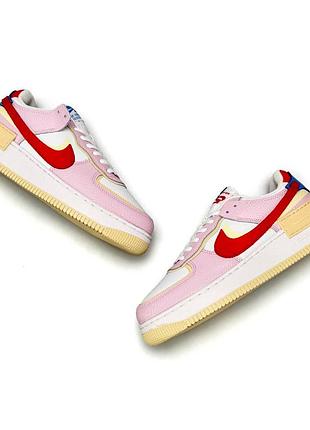 Nike air force 1 shadow w white pink