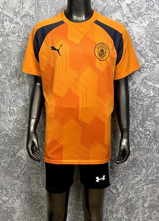 Puma manchester city dry cell футболка 164 см 13-14 лет подростковая оранжевая