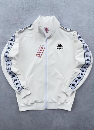 Кофта kappa з лампасом  весна - осінь  олімпійка каппа молочна s / m / l / xl / xxl
