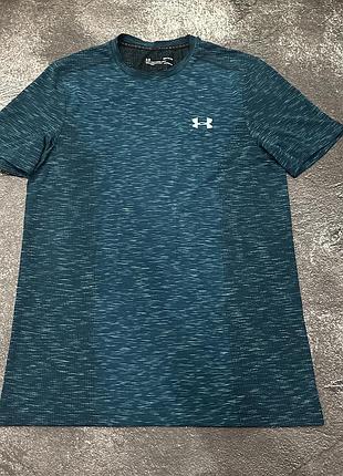 Чоловіча футболка under armour темно-сіра