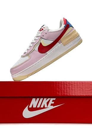 Nike air force 1 shadow w white pink 2