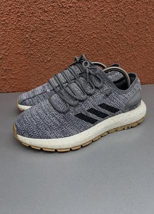 Оригінальні чоловічі кросівки adidas pureboost all terrain 39-40 розмір 25 см сірого кольору