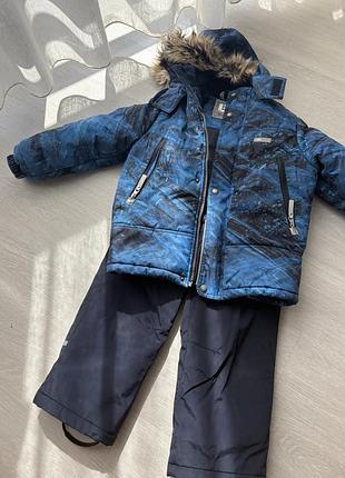 Зимовий комбінезон lenne для хлопчика, синій, розмір 110