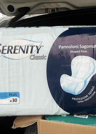 Підгузки для дорослих serenity classic shaped pads plus x30