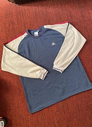 Вінтажний лонгслів р.ххл adidas 90s ретро vintage