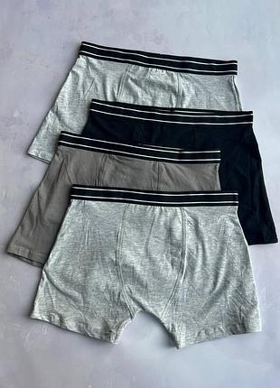 Трусики боксеры на мальчика однотонные (набор 4 шт.) primark р.164 см (13-14 лет)