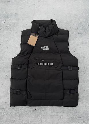 Жилет tnf хаки и черный цвет