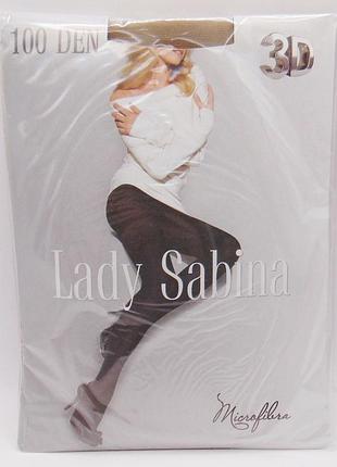 Колготы 3d микрофибра lady sabina 100 den р.4 табако