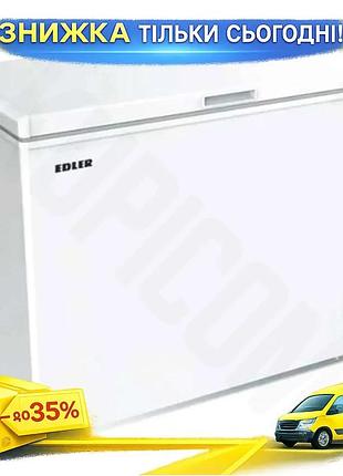 Ku морозильный сундук edler universal fit 340л механическая заморозка 16кг в сутки для хранения продук uni2l_k