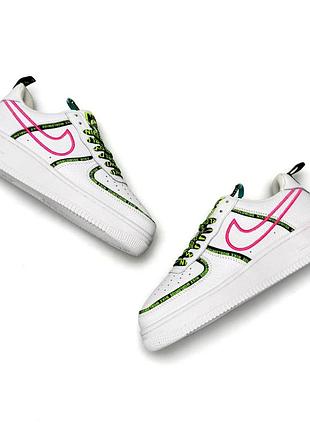 Nike air force 1 '07 prm worldwide pack white pink