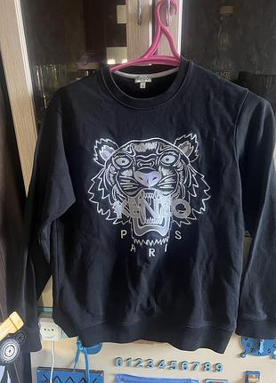 Світшот чоловічий kenzo чорний, розмір s