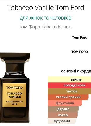 Парфуми tom ford tobacco vanille 35 мл 2