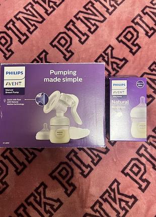 Молоковідсмоктувач philips avent natural ручний