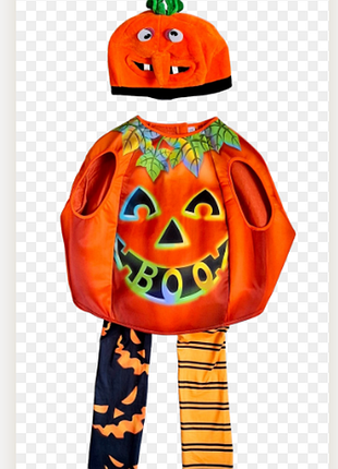Тыква тыковка хэллоуин унисекс карнавальный костюм тройка halloween на 9-10 лет