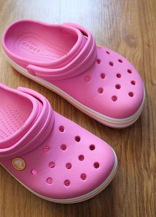 Кроксы детские подростковые сабо босоножки сандалии аквашузы crocs crocband размер c13 (30-31)