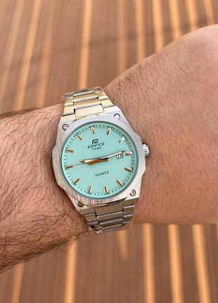 Чоловічий годинник касіо edifice silver-minte