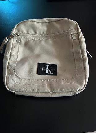 Сумка жіноча calvin klein jeans бежева