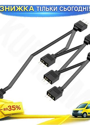 Ku кабель-сплиттер id-cooling для universal fit подключения шести 4-pin вентиляторов к материнской пла uni2l_k