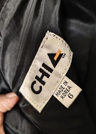 Кожаная юбка на молнии chia 7