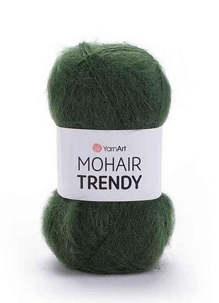 Пряжа mohair trendy серый 50% мохер 50% акрил 220м 100г 5шт/уп 111 тм yarnart