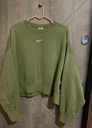 Жіночий світшот nike оливковий