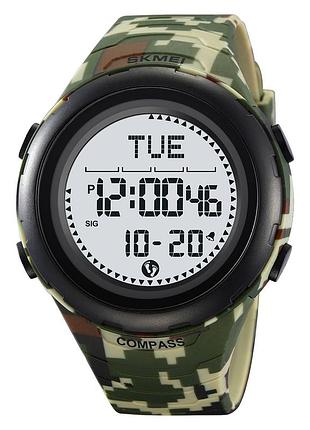 Чоловічий годинник skmei 2166cmgn army green camouflage