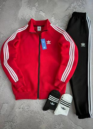 Чоловічий зимовий флісовий костюм adidas fleece premium ❄️