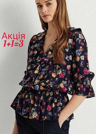 Вискозная блуза lauren ralph lauren в цветочный принт