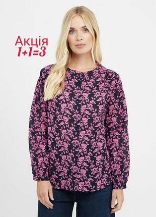 Вискозная блуза рубашка crew clothing lyla