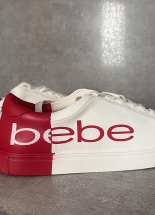 Жіночі кросівки bebe біло-червоні, устілка 26 см