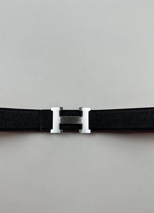 Ремінь шкіряний двосторонній hermès