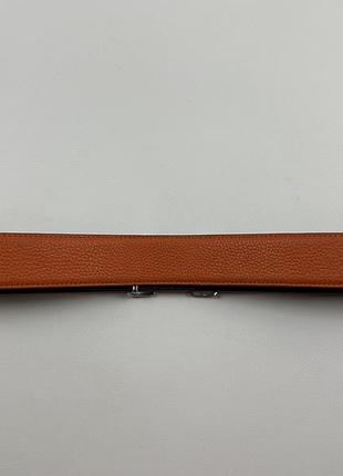 Ремінь шкіряний двосторонній hermès 4