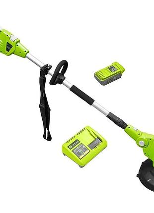 Аккумуляторный триммер для травы zipper zi-mos40v-akku